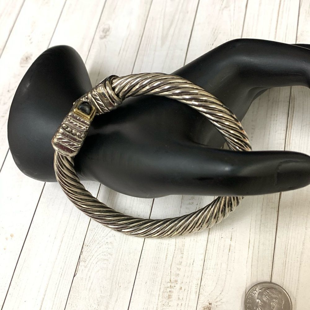 Silver Cable Wrap Bracelet‎